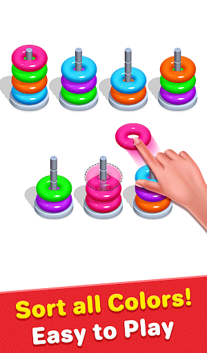 Color Hoop Sort - Sort it Puzzle - Hoop Stack Screenshot 0