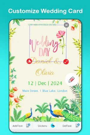 Wedding invitation card maker Screenshot 2