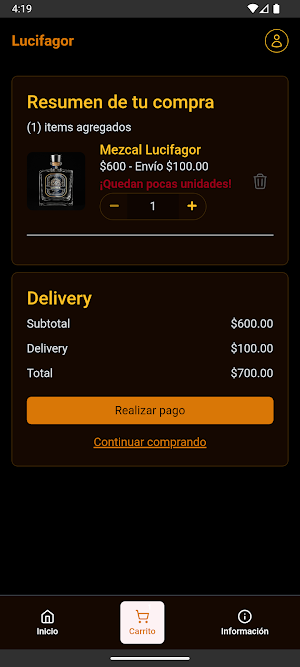 Mezcal Lucifagor Screenshot 3