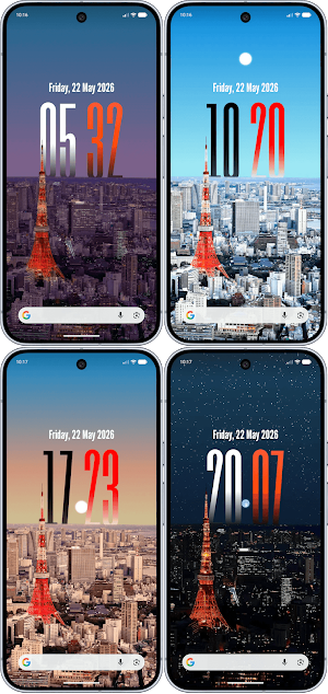 Depth Clock Live Wallpaper Screenshot 1