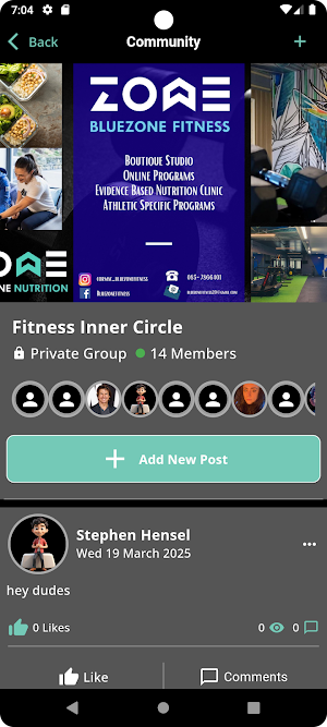 Blue Zone Fitness Screenshot 1