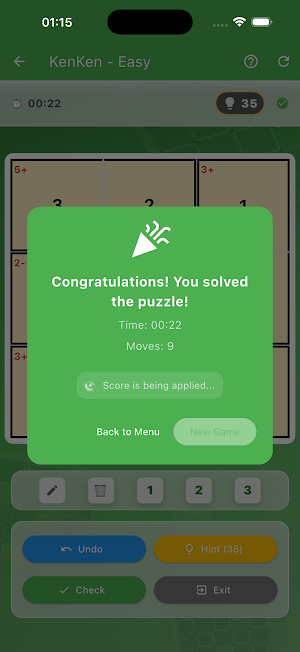 Math Cross: Number Puzzle Screenshot 1