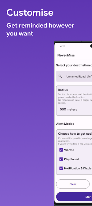 NeverMiss : Your stop forever Screenshot 1