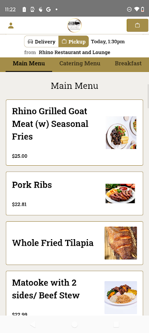 RHINO RESTAURANT & LOUNGE Screenshot 1