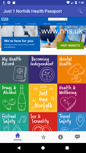 Just 1 Norfolk Health Passport Screenshot 1