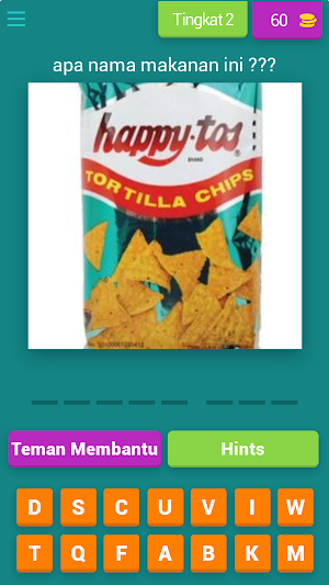 tebak makanan ringan Screenshot 2