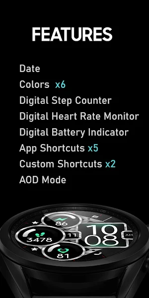 Dream 99 - Metal Watch Face Screenshot 1