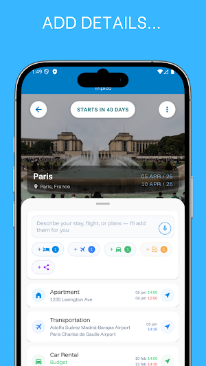 Tripico - Easy Trip Planner Screenshot 2