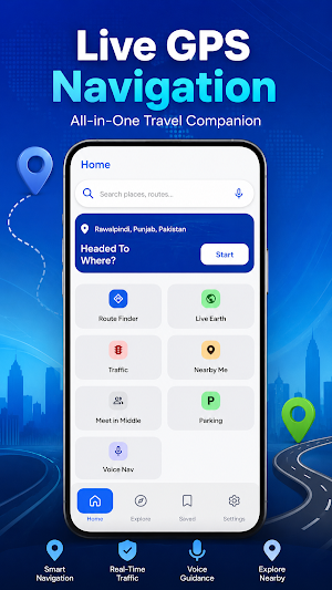 GPS Maps: Navigation & Routes Screenshot 0