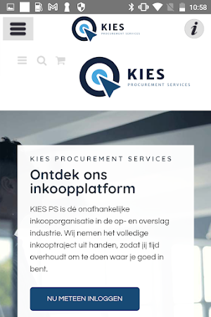 KIES procurement services Screenshot 1