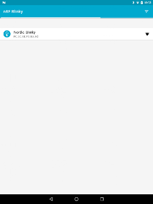 nRF Blinky Screenshot 2