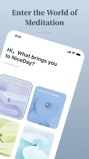 NiceDay - Meditation & Sleep Screenshot 1