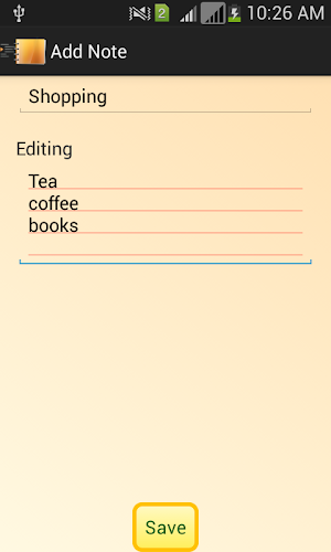 My Notes Screenshot 3