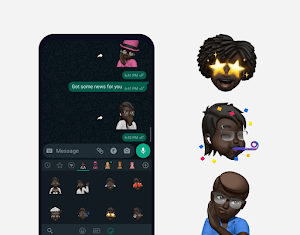 Black Men Memoji Stickers WA Screenshot 2