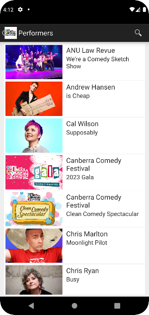 Canberra Comedy Festival Screenshot 2