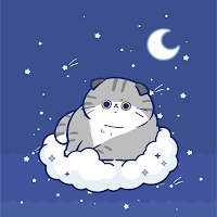 Kawaii Blue Wallpaper 4K