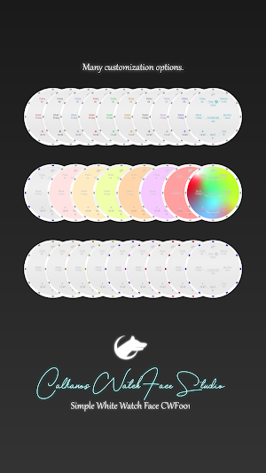 Simple White Watch Face CWF001 Screenshot 2