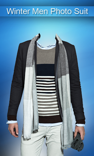 Winter Men Photo Suit Screenshot 1