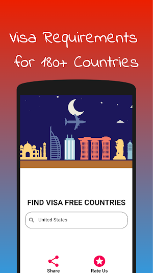 VisaVisaVisa 180+ Travel Country list for passport Screenshot 0