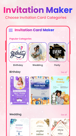 Invitation Maker Card Design Screenshot 1