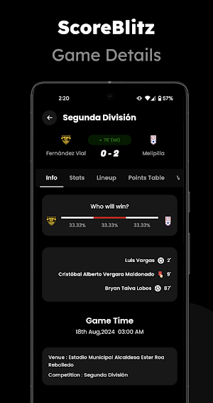 Live Football - Score Blitz Screenshot 2