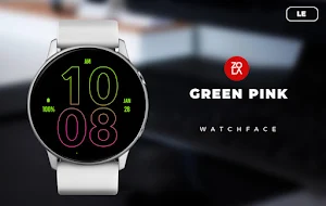 Green Pink LE Watch Face Screenshot 0