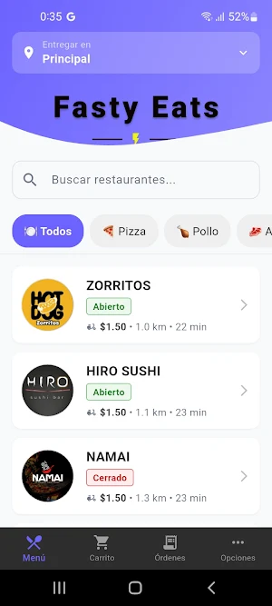 Fasty Eats Screenshot 1