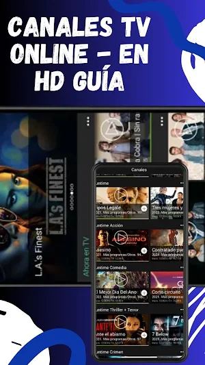 Canales TV Online - En HD Guía Screenshot 0