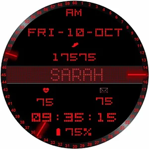 Animated Name Watch Face SARAH Screenshot 2