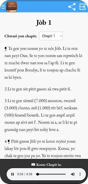 Bib kreyol - Audio Bib la Screenshot 3