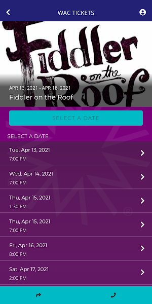 Walton Arts Center Tickets Screenshot 1