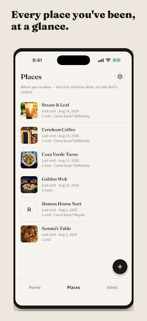 TasteTwice: Food Memory Screenshot 1