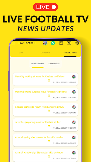 Live Football Scores Screenshot 2