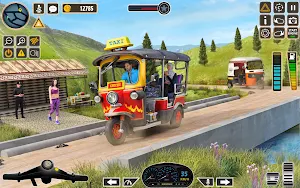 Modern Rickshaw Driver Game 3D Screenshot 1