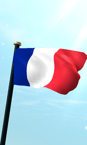 France Flag 3D Free Wallpaper Screenshot 0