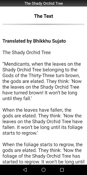 The Shady Orchid Tree Sutta Screenshot 1