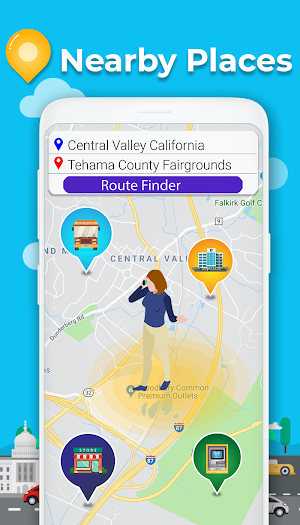 GPS compass map for Android Screenshot 1