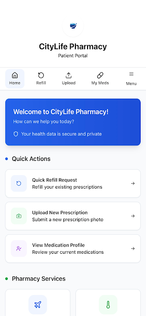 City Life Pharmacy Portal Screenshot 1