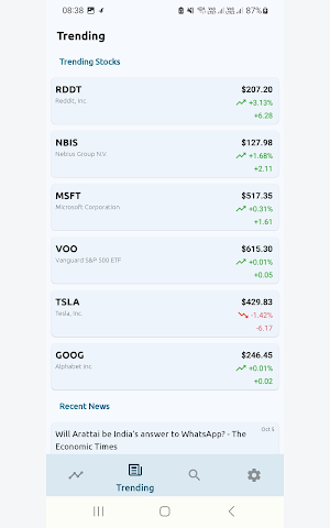 USA Stock Ticker & Widget Screenshot 2