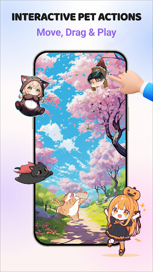 Live Anime Shimeji On Screen Screenshot 2