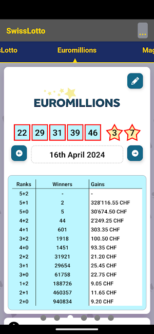 SwissLotto 5 Screenshot 2