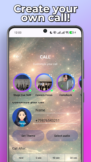 ZEROBASEONE Fake Call & Chat Screenshot 3