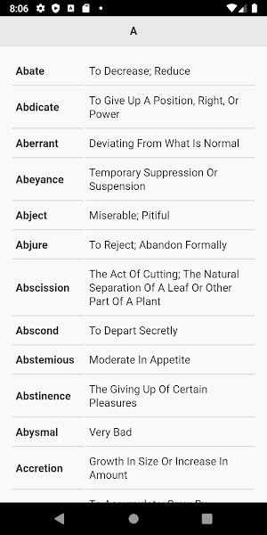 Vocab - Barron's 800 Screenshot 1