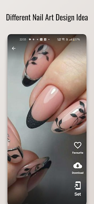 Feathered Flair Nail Design Screenshot 0