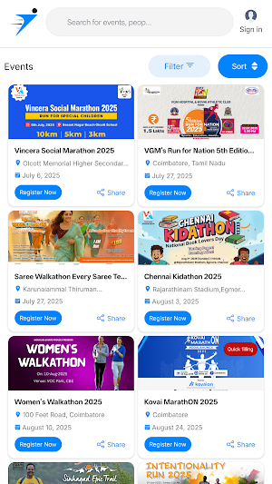 Sportzia Screenshot 1