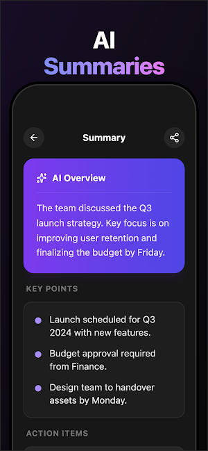 AI Note Taker: Audio to Text Screenshot 3