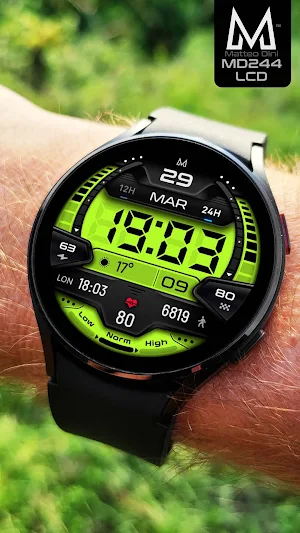 MD244 LCD: Digital watch face Screenshot 3