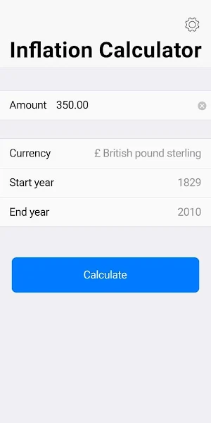 Inflation Calculator Screenshot 0
