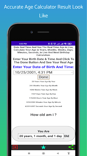 Accurate Age Calculator Apps Screenshot 2