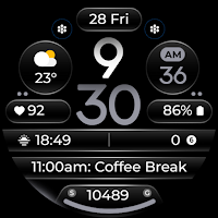 OMG 345 Digital Watch Face